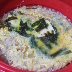 緑豆と押し麦のお粥